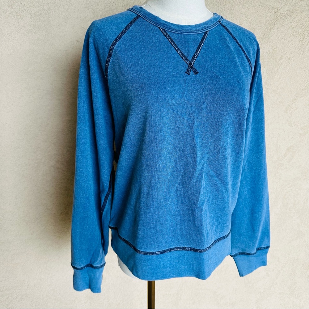 AE77 American Eagle Blue Crew Neck Sweater Sz M NWT